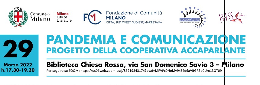 Progetto Pandemia e comunicazione: il 29 marzo l’evento finale, in presenza a Milano e online su Zoom