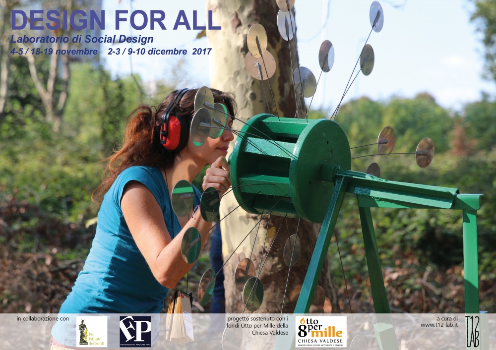 Design for all: riparte il laboratorio dell'associazione T12-lab